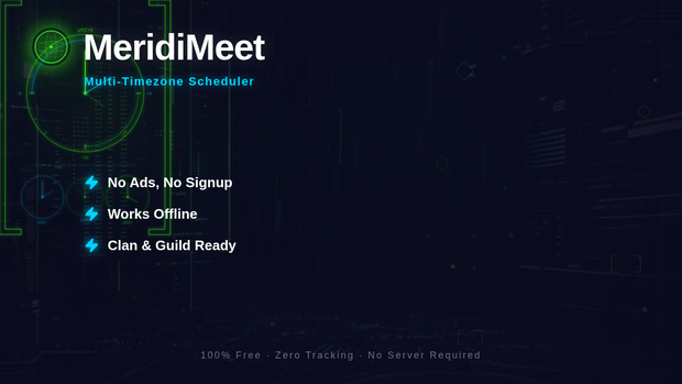 MeridiMeet — 時差対応スケジューラー