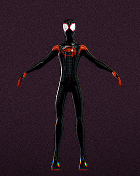 マイルズ・モラレス スパイダーマン - スパイダーバース 3D モデル