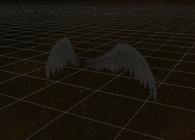 Dark & White Special Animated Angel wings