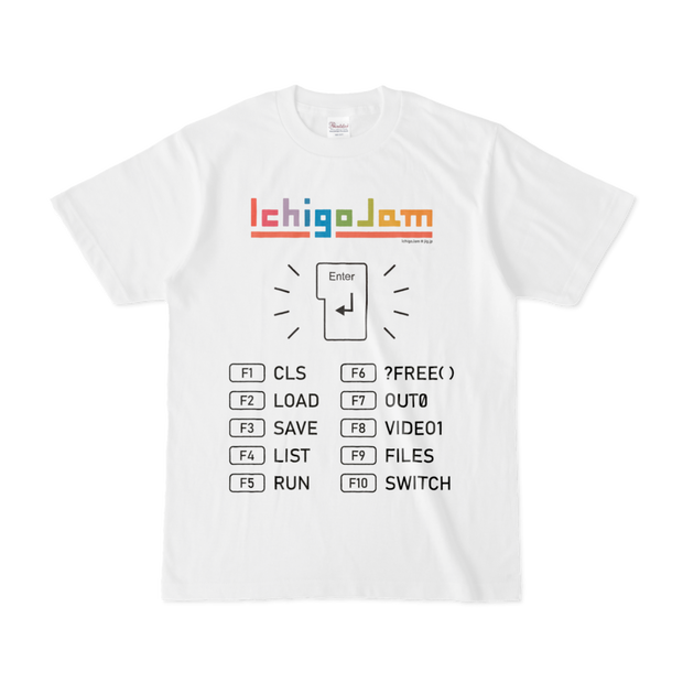 IchigoJam チートTシャツ [エンター＆ファンクションキー]