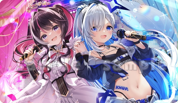 【正規品】天音かなた　AZKi ホロライブ　雪川桜空プレイマット C107 かなあずソロライブ衣装ラバーマット【非公式グッズ】 - 雪川桜空