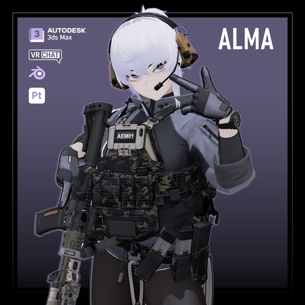 | 3Dモデル | 3D Model | ALMA「アルマ」