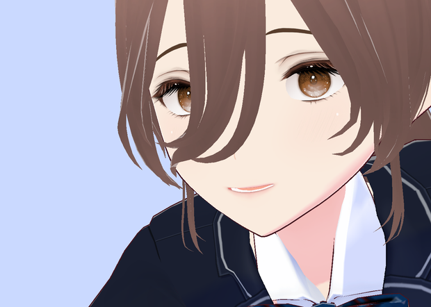 【制服の女子】３Dキャラクター