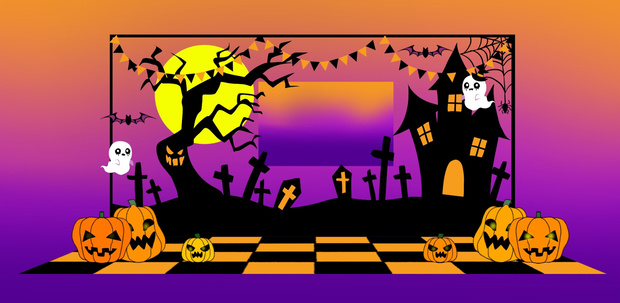【限定セール】投げるだけZIP・ハロウィンのお部屋【apng】