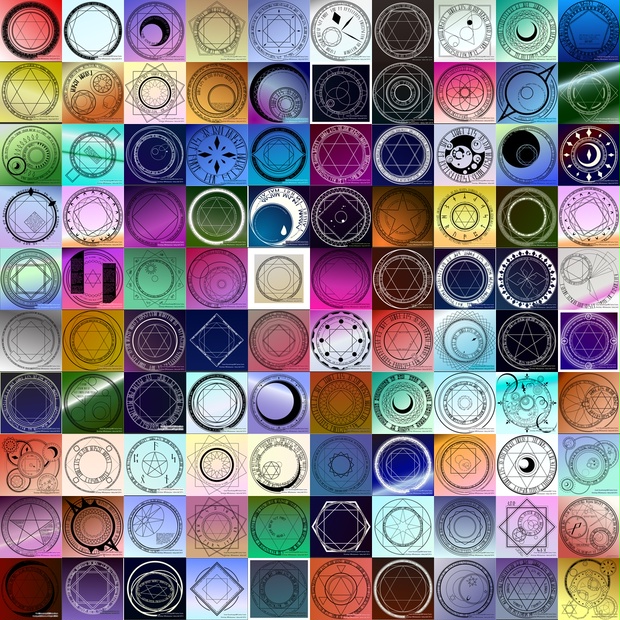 魔法陣素材100 フリースケール画像素材 デイジィ ベル Booth