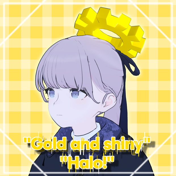 Gold and shiny Halo