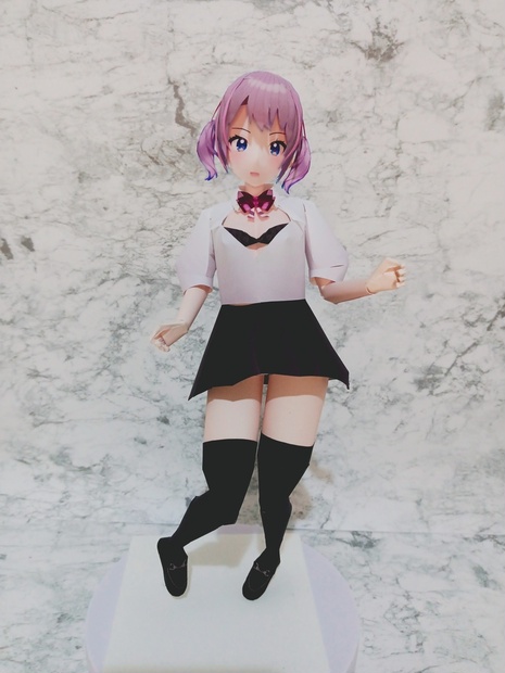 展開図】胸が弾けて激オコちゃん カスタムペーパーフィギュア 胸