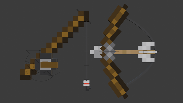 Minecraft Bow Rig and Fishrod Rig