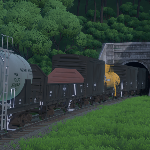 【VRChat想定】国鉄タイプ貨車セット