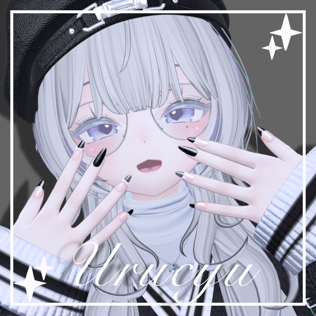【Free♡】うるちゅるりぼんネイル【sio用Nail Tips】
