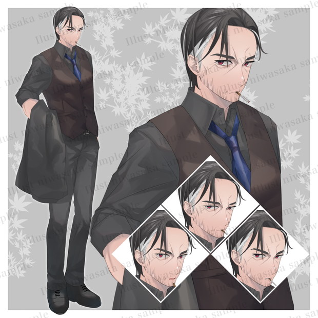 立ち絵素材04 表情全4種