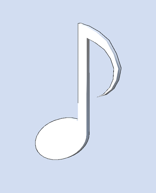 八分音符(白)