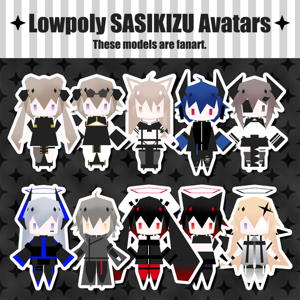 【無料あり】ローポリSASIKIZUアバター【ファンアート】