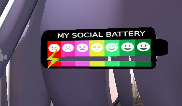 Social Battery Pin