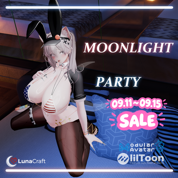 Moonlight Party【9.11~9.15 SALE】【11アバター対応】