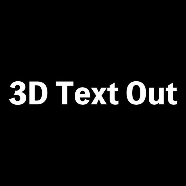 Adobe After Effects FFX素材 3D テキスト アウト コレクション_3D Text Out Collection