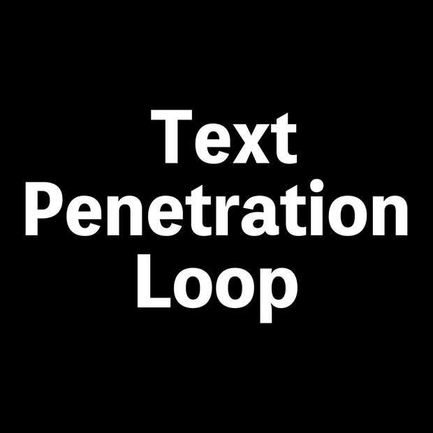 Adobe After Effects FFX素材 テキスト 貫通 ループ コレクション_Text Penetration Loop Collection