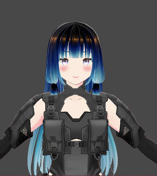 black to blue hair texture 
