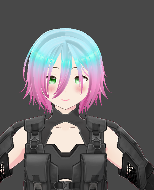 Ramune (blue and pink) inspired hair texture