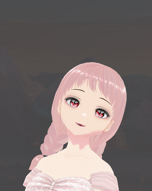 super light pink vroid hair texture