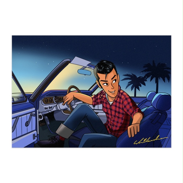 思い出のパームビーチ(印刷サイン入り) SHIKACHANNEL BOOTH