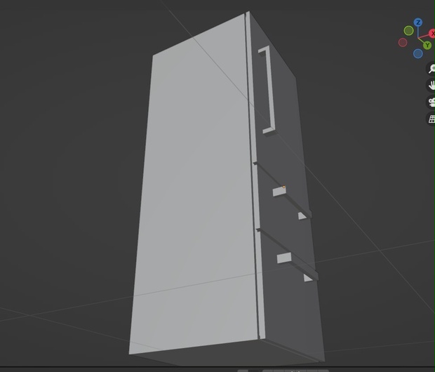 冷蔵庫の3Dプリントモデル(STL)