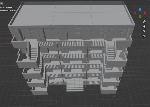 【完全版】５階建てマンションの3Dプリントモデル(STL)