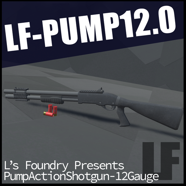 【3Dモデル】ポンプアクションショットガン:LF-PUMP12.0