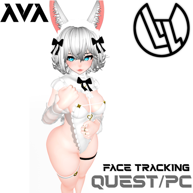 Ava Bunny Maid! Femboy Toggle! Face Tracking! (Version 1.18)(PC/Quest)