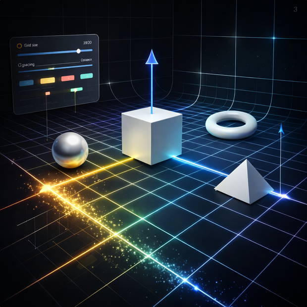 3D Grid Panel