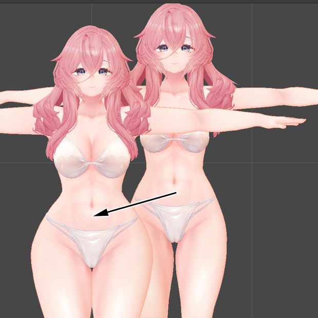 「リルモワ」もっと肉BlendShape