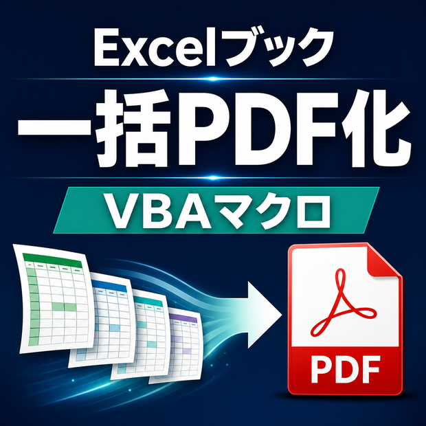 フォルダ内のExcelブックを一括PDF化するマクロ｜サブフォルダ・変換ログ対応