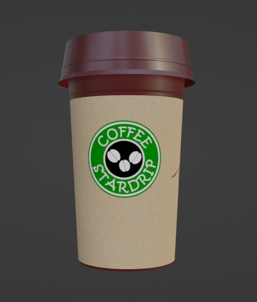 カップコーヒー（Blenderデータ）