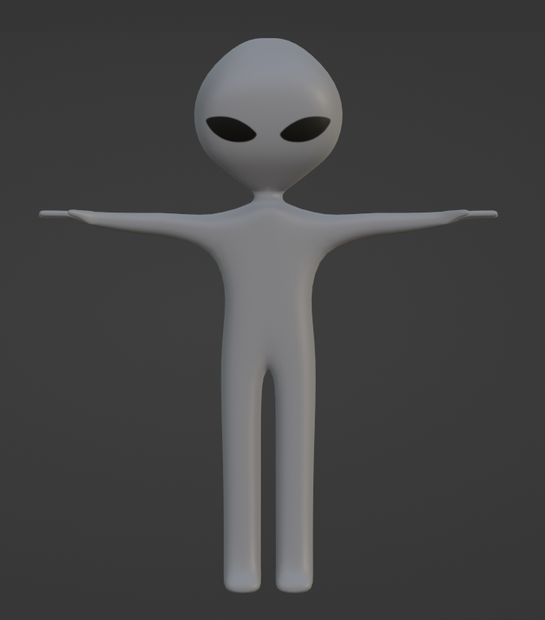 宇宙人（Blenderデータ）