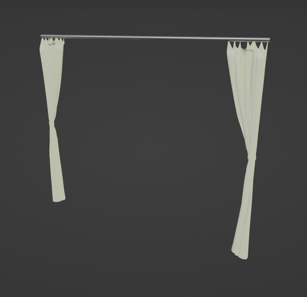 カーテン（Blenderデータ）
