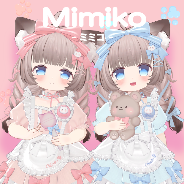 【Mochi Fitter可】オリジナル3Dモデル「ミミコ」-Mimiko-#Mimiko3D