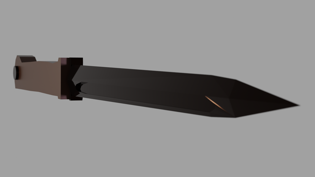 Kar98k用銃剣 3Dモデル