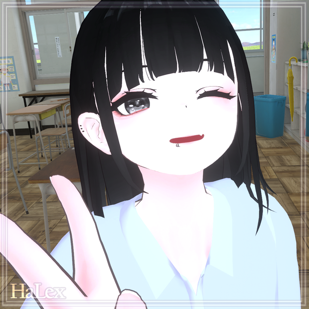 「くろなつ専用」 Kuronatsu Make up & Moon Eyes & Hair Colors + Horn detail Textures