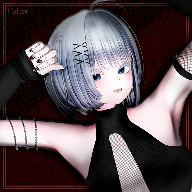 🖤「ルルネ専用」🖤 Rurune Darkness Texture FullPack (Eyes, MakeUp, Body, Tongue, Nail, Tattoo)