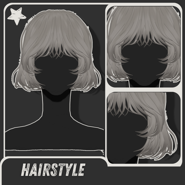 | 𝐕𝐑𝐎𝐈𝐃 | Short Bob Hair