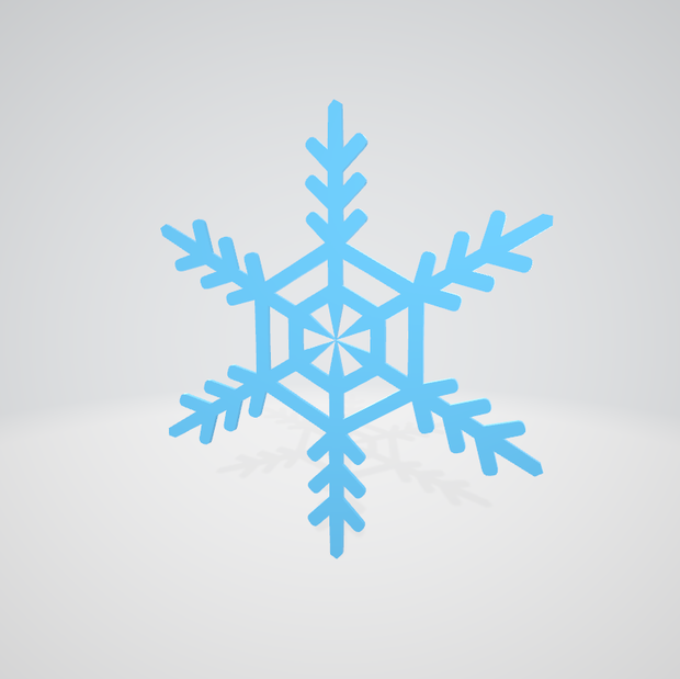雪の結晶（おまけのホッキョクグマ）