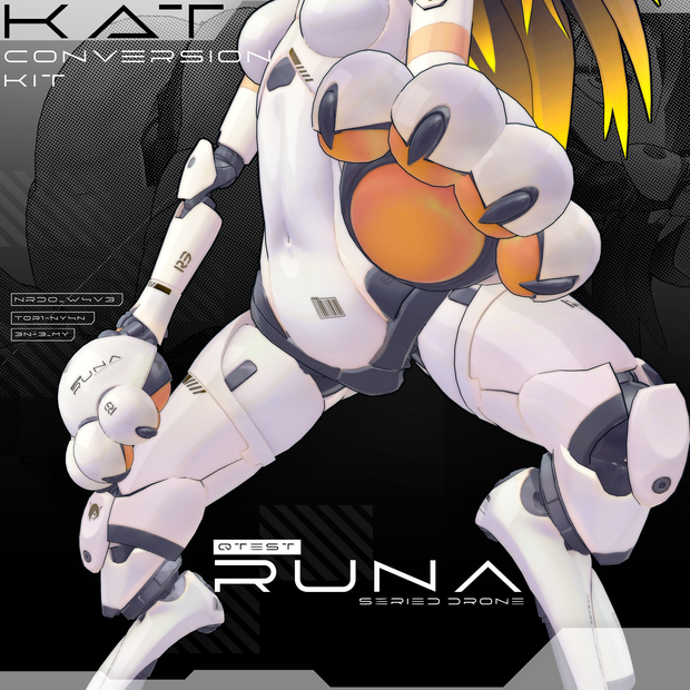 【オリジナル3Dコスチューム】RUNA KATKIT【VRC】