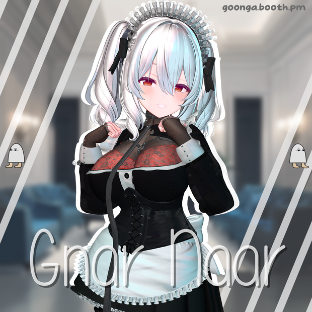 【9アバター対応】 Gnar Naar Maid outfit VRC