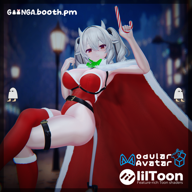 【7アバター対応】 Goongas Christmas Leotard VRC