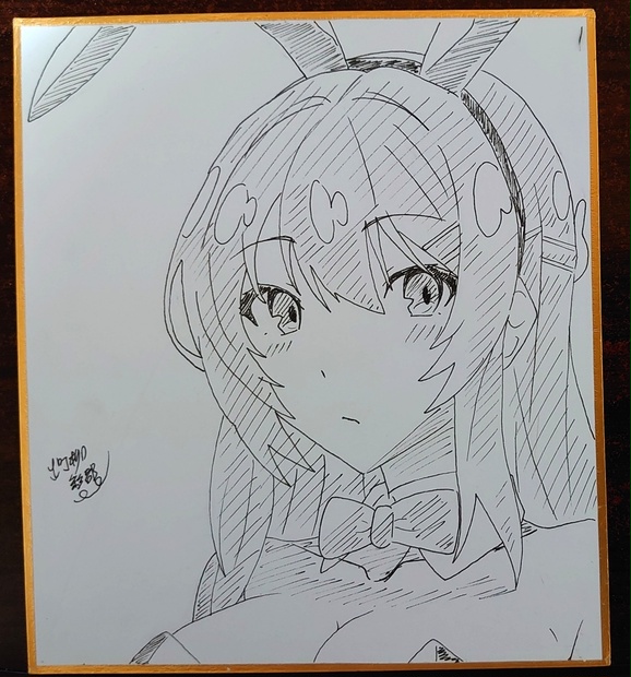 かわらじま晃直筆イラストサイン色紙　ヴァイオレット かわらじま晃直筆イラストサイン色紙 ヴァイオレット （【2025年