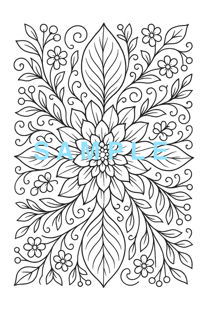 【無料配布/Free Distribution】塗り絵線画１/Coloring line drawing 1
