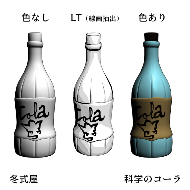 科学のコーラ（CLIP STUDIO PAINT用3D素材）