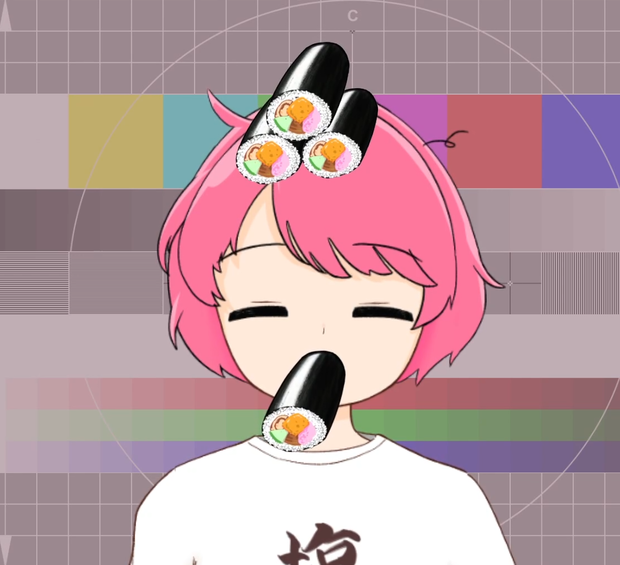 [FREE VTUBER ASSET]　動く恵方巻［vtubestudio専用］