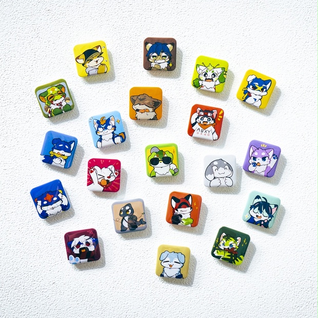 プロダクション体育館 LINEスタンプ缶バッジ 2025【バラ売り可】 97c49f54-8a41-4f72-b511-