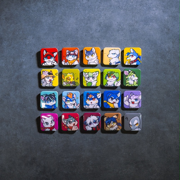 いずなスタンプ缶バッジ - プロダクション体育館 通信販売部 - BOOTH